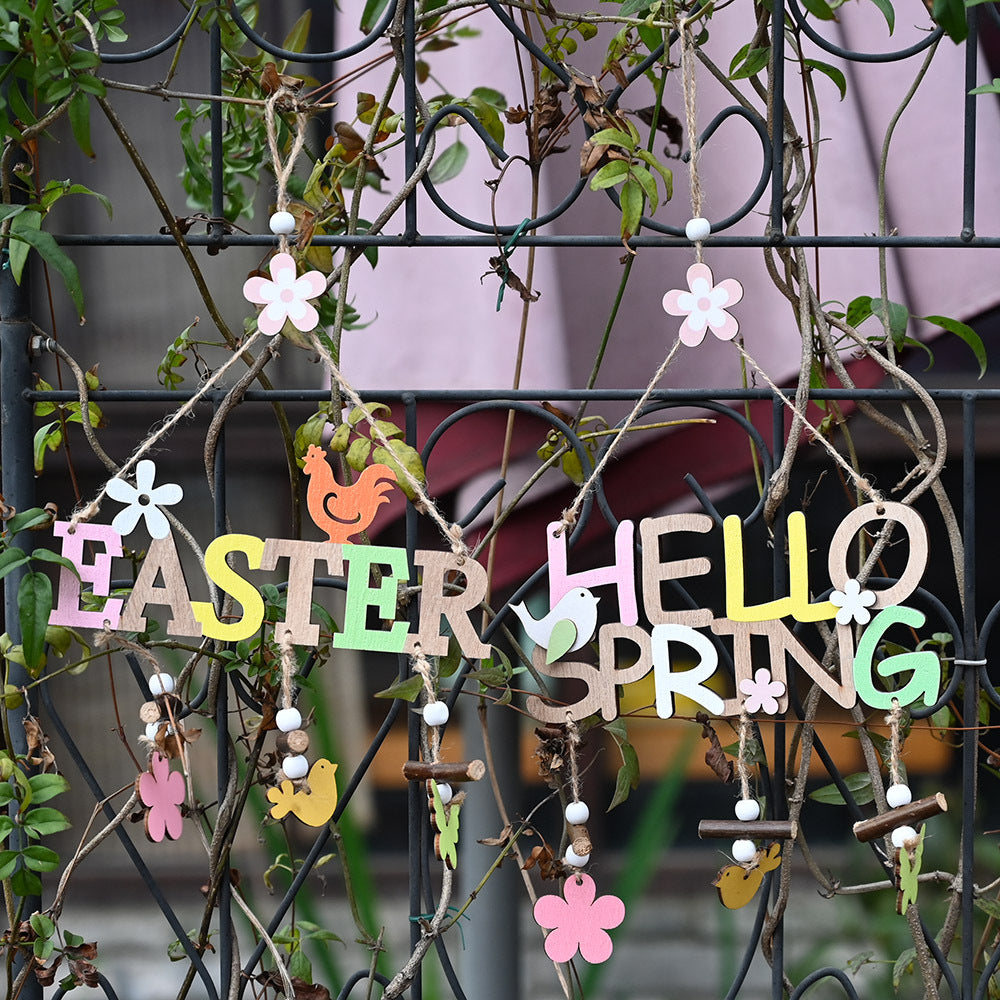 Easter Decorations Easter Wooden Letter Plate