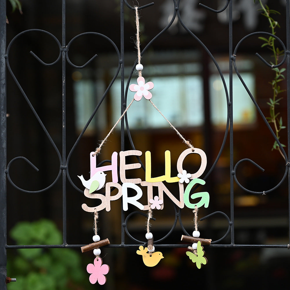 Easter Decorations Easter Wooden Letter Plate