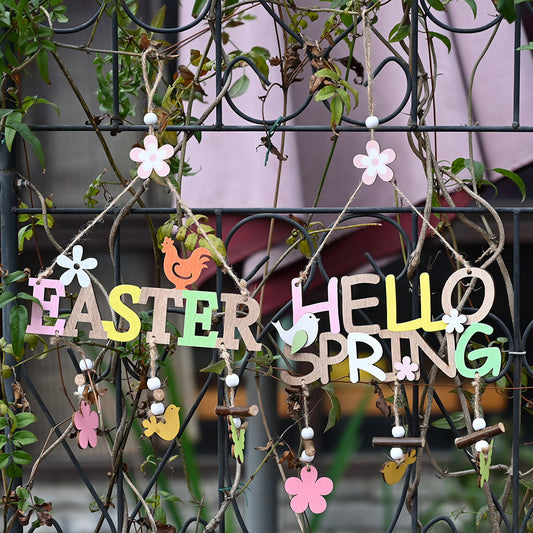 Easter Decorations Easter Wooden Letter Plate